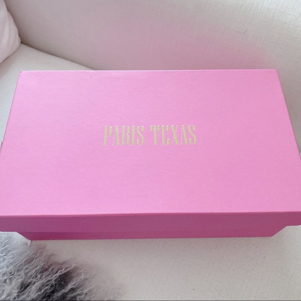 Paris Texas Python Print Crossover Thong Sandals … - image 8